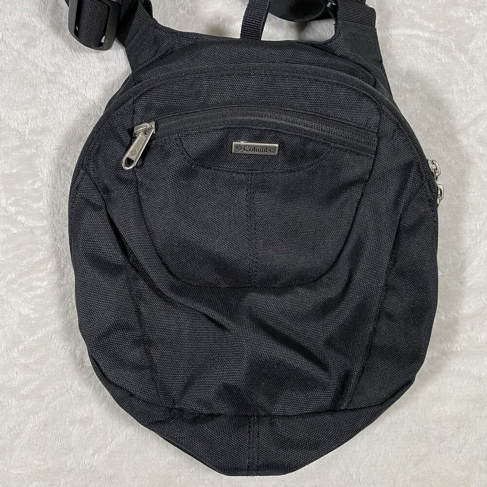Columbia Women's Crossbody Bag Black Purse Pouch Hiking Outdoor Travel Sling Bag
